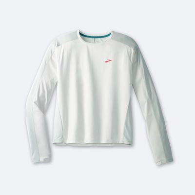 Camiseta Brooks Sprint Free Long Sleeve 2.0 Mujer Verde Menta | CR75038