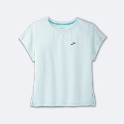 Camiseta Brooks Sprint Free Short Sleeve Mujer Azules | CR32865