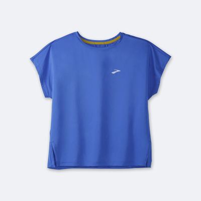 Camiseta Brooks Sprint Free Short Sleeve Mujer Azules | CR85971