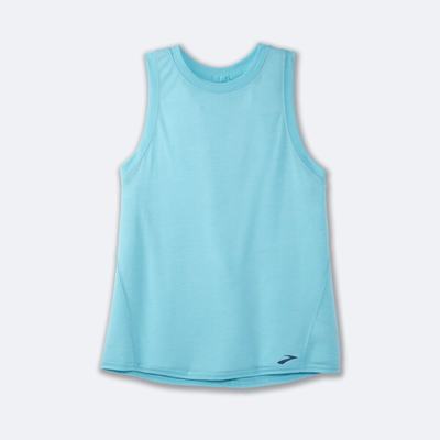 Camiseta Tirantes Brooks Distance Mujer Turquesa | CR46039