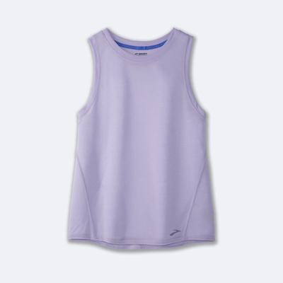 Camiseta Tirantes Brooks Distance Mujer Moradas Gris | CR50931