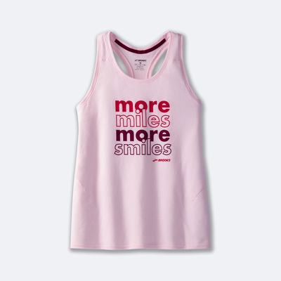 Camiseta Tirantes Brooks Distance Tank 2.0 Mujer Rosas | CR97823