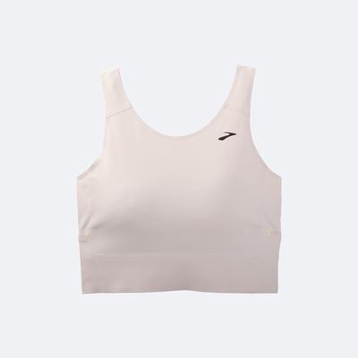 Camiseta Tirantes Brooks Run Within Crop Mujer Rosas | CR43816