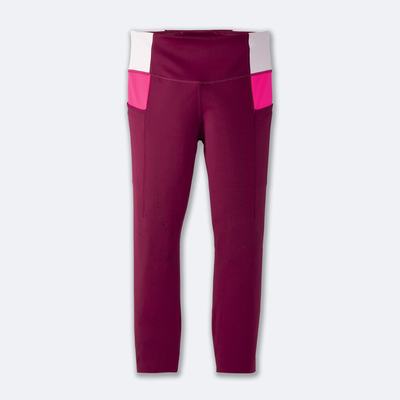 Mallas Brooks Method 3/4 Tight Mujer Burdeos/Rosas | CR21495