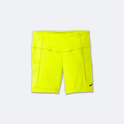 Mallas Brooks Method 5" Short Tight Mujer Amarillo | CR37895