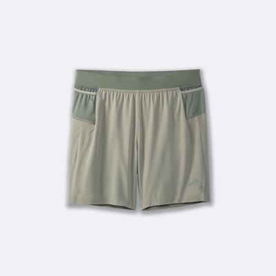 Pantalones Cortos Brooks Sherpa 7" 2-in-1 Hombre Verde | CR53127