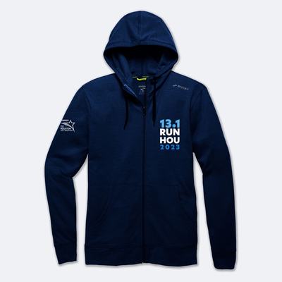 Sudaderas Brooks Houston23 Moment Full Zip Hombre Azul Marino | CR27584