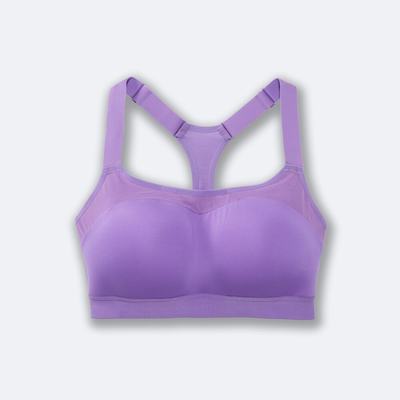 Sujetadores Deportivos Brooks Dare Racerback Run Bra Mujer Moradas | CR69231