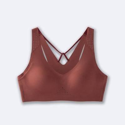 Sujetadores Deportivos Brooks Dare V Neck Run Bra Mujer / Rosas | CR79051