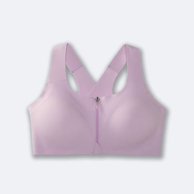 Sujetadores Deportivos Brooks Dare Zip Run Bra Mujer Moradas | CR05879