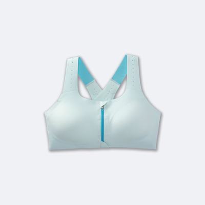 Sujetadores Deportivos Brooks Dare Zip Run Bra 2.0 Mujer Azules/Turquesa | CR34708