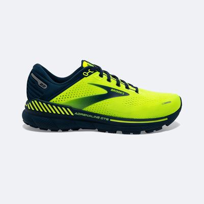 Zapatillas Running Brooks Adrenaline GTS 22 Hombre Amarillo/Azul Marino | CR58032