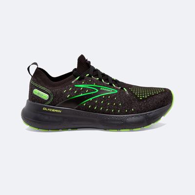 Zapatillas Running Brooks Glycerin StealthFit 20 Hombre Negras/Verde | CR62385