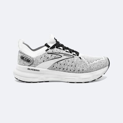 Zapatillas Running Brooks Glycerin StealthFit 20 Hombre Blancas/Gris/Negras | CR67185