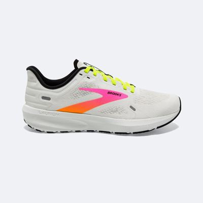 Zapatillas Running Brooks Launch 9 Hombre Blancas/Rosas | CR17983