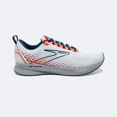 Zapatillas Running Brooks Levitate 5 Hombre Blancas/Marrones | CR58731