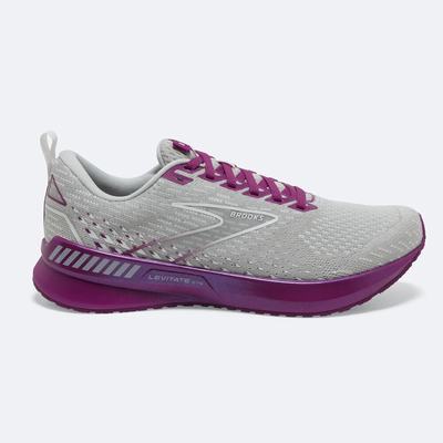 Zapatillas Running Brooks Levitate GTS 5 Mujer Gris/Lavanda | CR78216