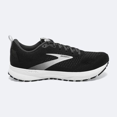 Zapatillas Running Brooks Revel 4 Hombre Negras/Plateadas | CR57168