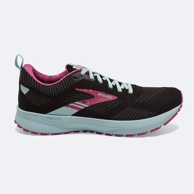 Zapatillas Running Brooks Revel 5 Mujer Negras/Moradas | CR04157