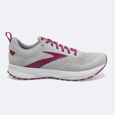 Zapatillas Running Brooks Revel 5 Mujer Gris/Blancas | CR27965