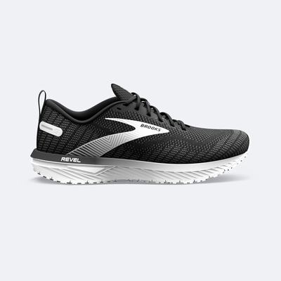 Zapatillas Running Brooks Revel 6 Mujer Negras/Blancas | CR91476