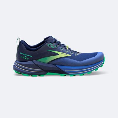 Zapatillas Trail Brooks Cascadia 16 Hombre Azules/Verde | CR19486