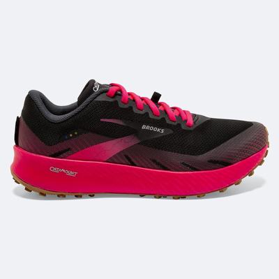 Zapatillas Trail Brooks Catamount Mujer Negras/Rosas | CR50691