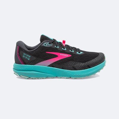 Zapatillas Trail Brooks Divide 3 Mujer Azules Coral/Rosas | CR48109