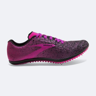 Zapatillas de Clavos Brooks Mach 19 Mujer Negras/Rosas | CR35620